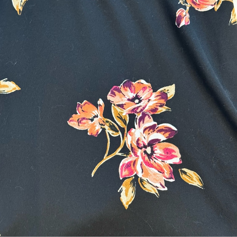 Nine Britton boho maxi dress black floral XL strappy sundress wedding guest - Picture 7 of 7